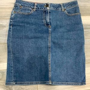Talbots 6P denim skirt